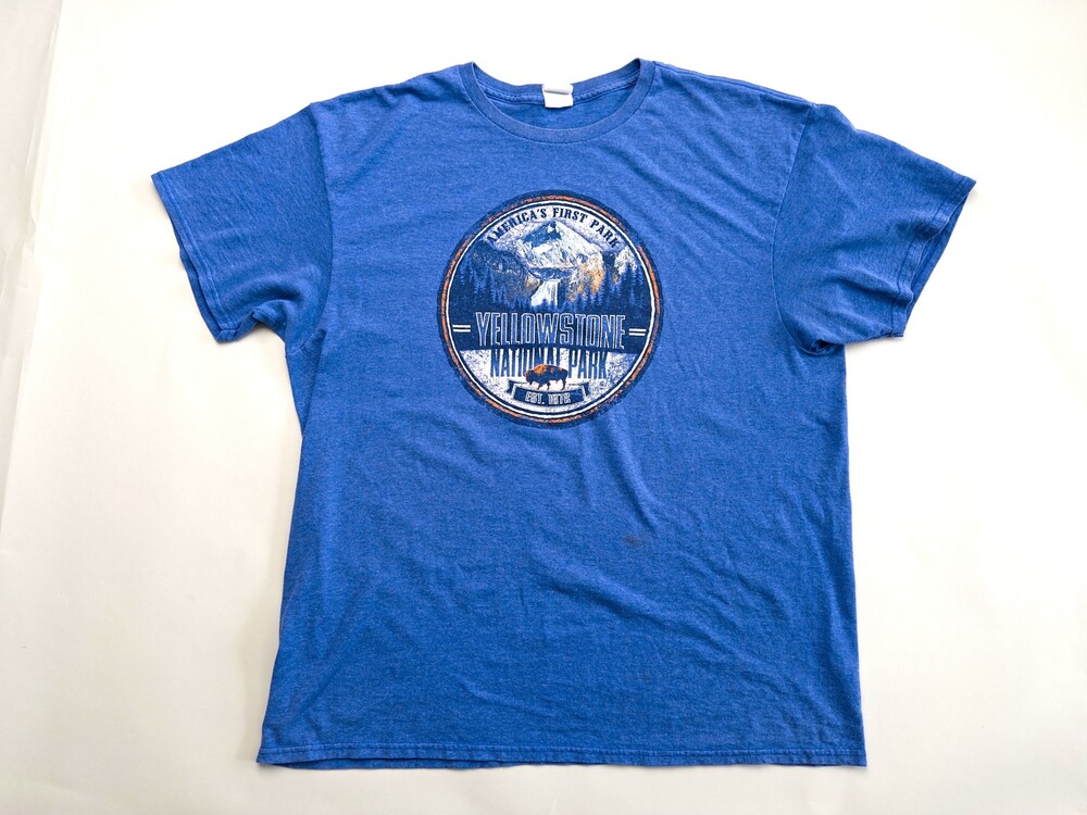 VTG Yellowstone National Park T-Shirt Mens Extra Large Delta Pro Weight Graphic